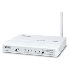 PLANET VRT-420N 802.11N WLAN, 2-WAN/Bandwidth-Failover, VPN/Firewall Router with 3-Port 10/100 Switch, Multiple SSID, & WPS, up to 25 tunnels, Stock# VRT-420N