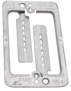 Single Gang Tabbed Metal Retrofit Mounting Bracket, Stock# B100VZ