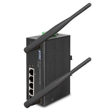 PLANET IAP-2000PE IP30  802.3af Industrial POE 802.11N Wireless Access Point, w/4-port switch (-10 to 60 degree C), Stock# IAP-2000PE