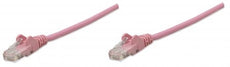 INTELLINET/Manhattan 329743 Network Cable, Cat6, UTP (1 ft.), Pink (20 Packs), Stock# 329743