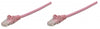 INTELLINET/Manhattan 329743 Network Cable, Cat6, UTP (1 ft.), Pink (30 Packs), Stock# 329743