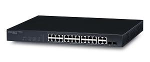 SMC Network ES3528M TigerSwitch 24 port 10/100Mbps L2  Switch w/ 4 combo Gig/SFP, Stock# ES3528M