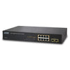 PLANET GSD-802PS 8-Port Web/Smart Gigabit PoE (802.3af) Switch with 2-Port SFP, Stock# GSD-802PS