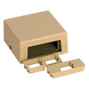 Surface Mount Connector Kit, Housing with two gel filled STAR600V6-RCB, (-52) Electrical Ivory Part# 135-0030